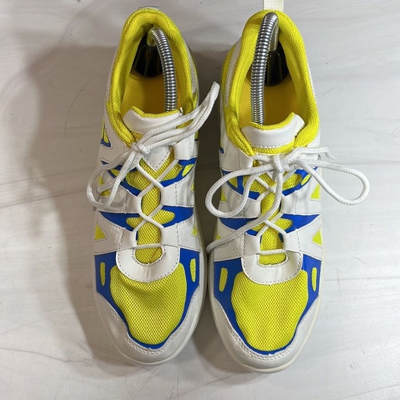 Unbranded Men’s Sneaker White/Yellow sz 9 - Picture 5 of 8